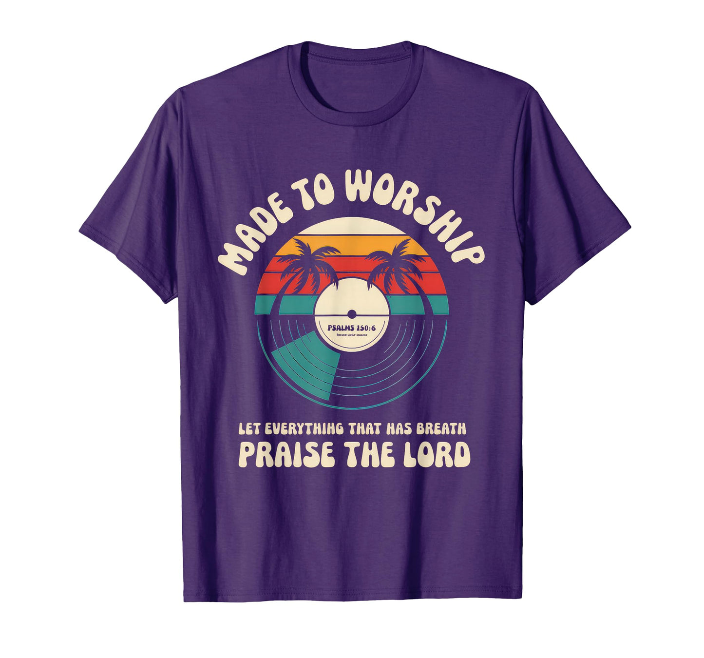 Worship Tshirt Christian Music Retro Cassette Psalms 150:6 T-Shirt