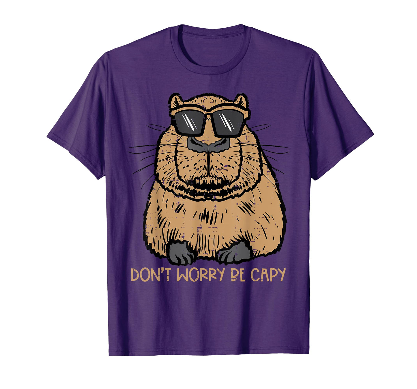 Dont Worry Be Capy Funny Capybara Pet Kids Men Women Teen T-Shirt