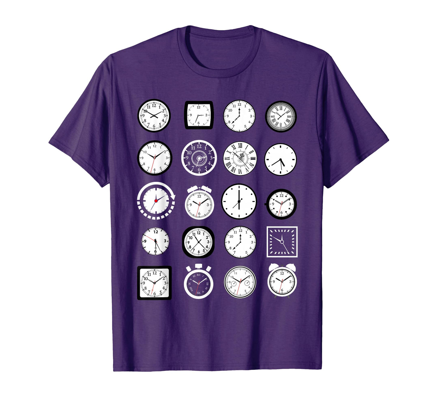 Clocks Costume Kids Boys Men Horologist Costume Halloween T-Shirt