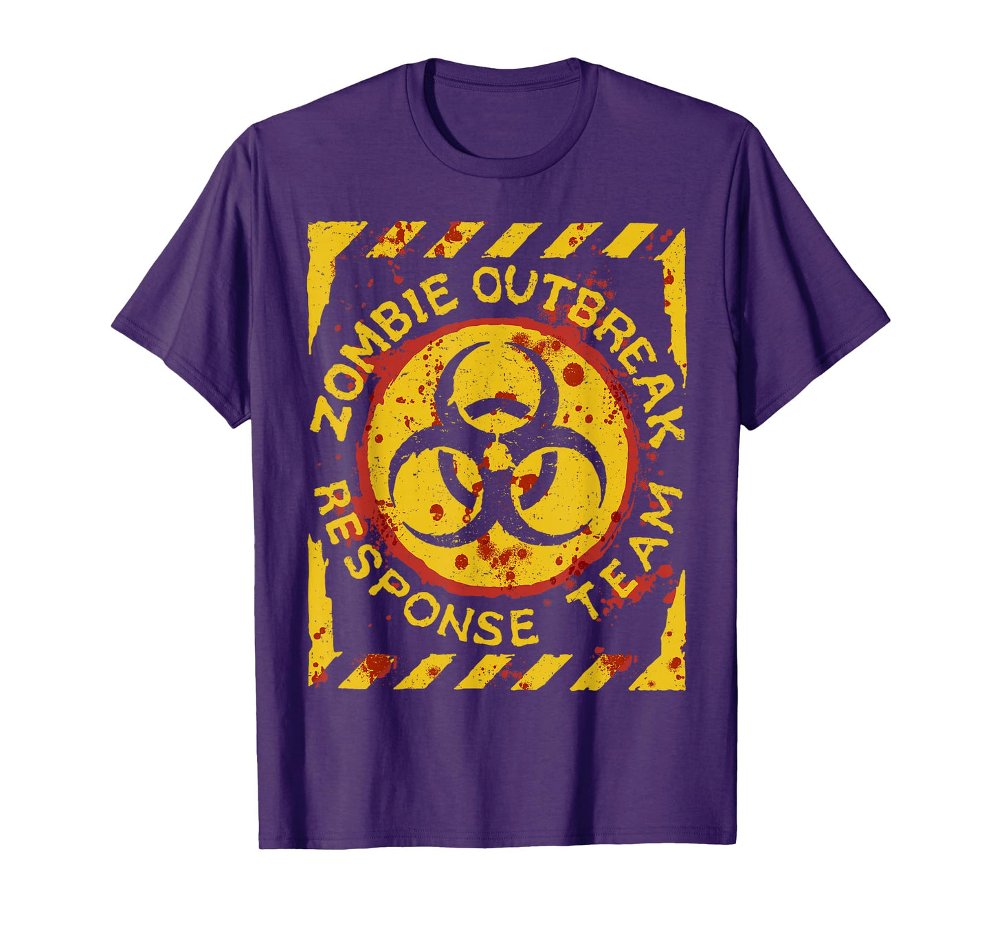 Zombie Outbreak Halloween Response Team Funny Men Apocalypse T-Shirt