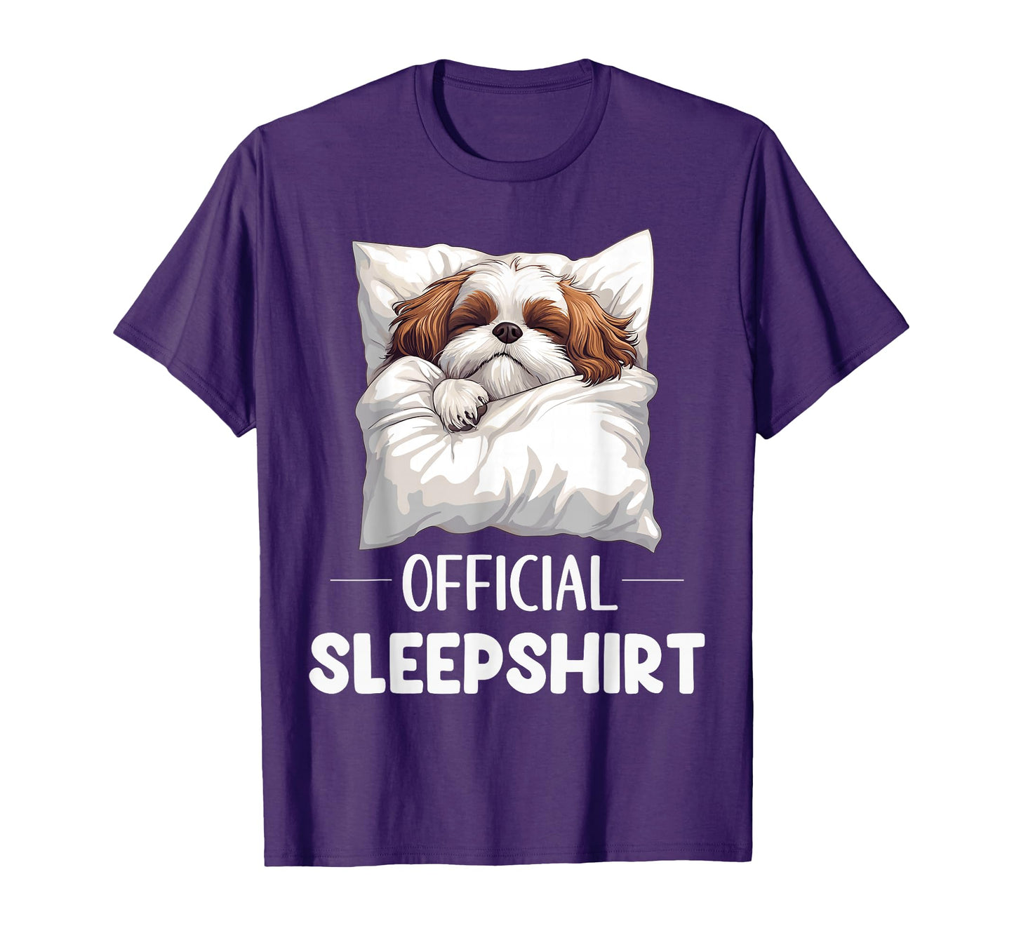 Official Shih Tzu Sleepshirt Cute Dog Lover Pajama Sleepwear T-Shirt