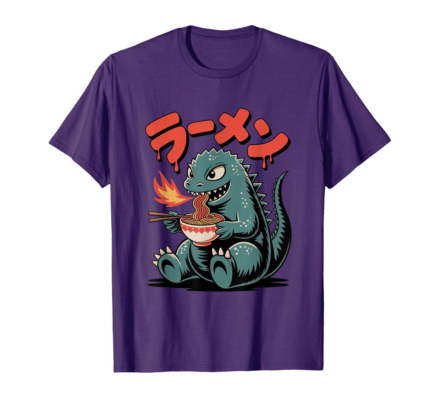 Cute Kaiju Ramen Kawaii Fun Japanese Noodle Food Lover Gifts T-Shirt