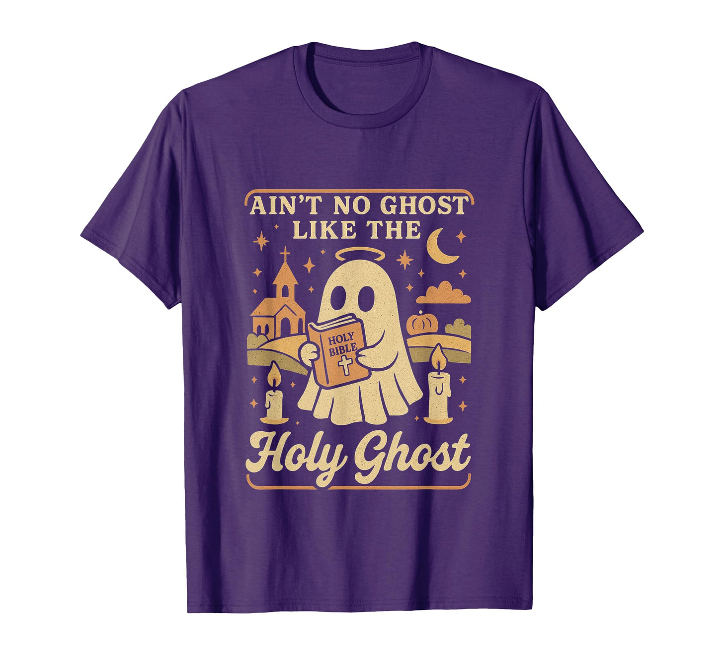 No Ghost Like The Holy Ghost Funny Christian Halloween Shirt T-Shirt