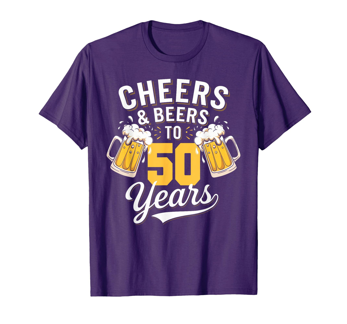 Cheer & Beer to 50 Years 50th Birthday Beer Drinking Party T-Shirt