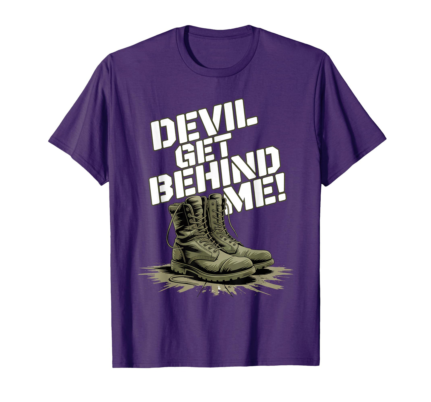 Devil Get Behind Me/Combat Boots T-Shirt