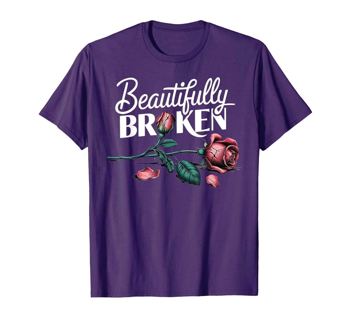 Beautifully Broken Rose Flower T-Shirt