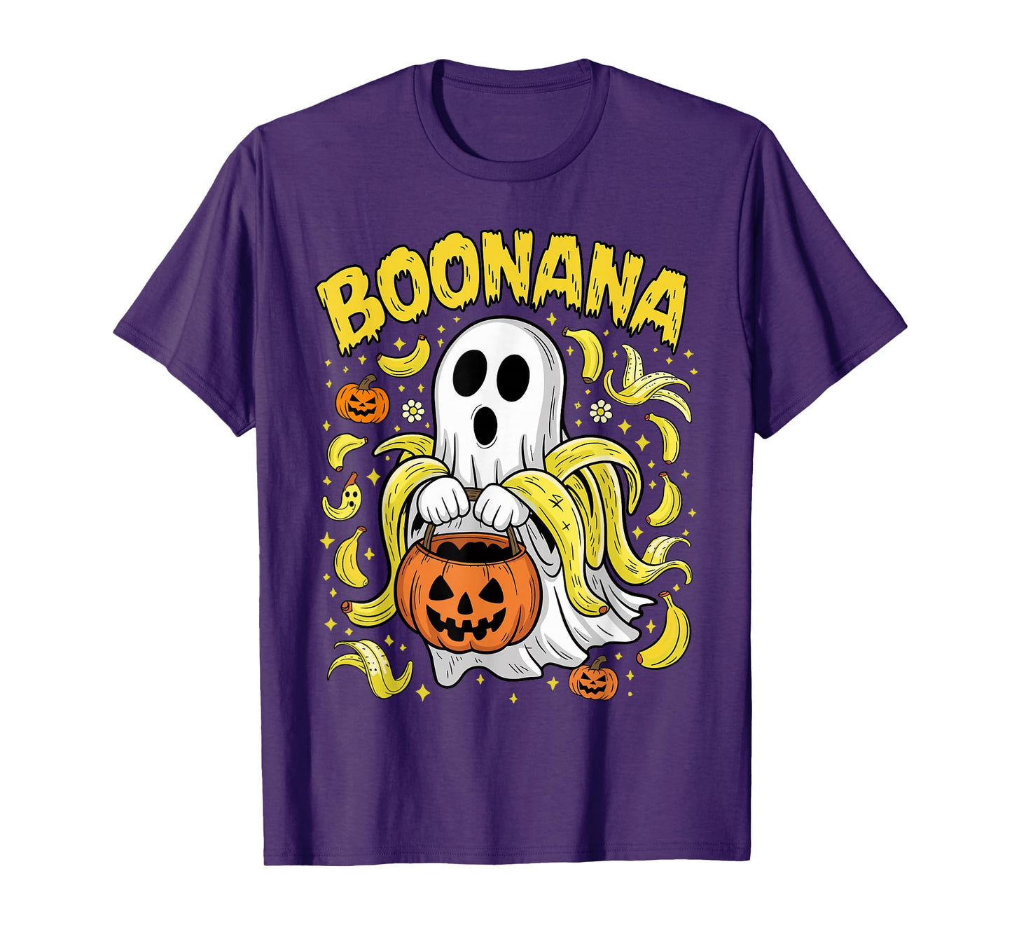Boonana Cute Ghost Banana Ghost Food Halloween Costume T-Shirt