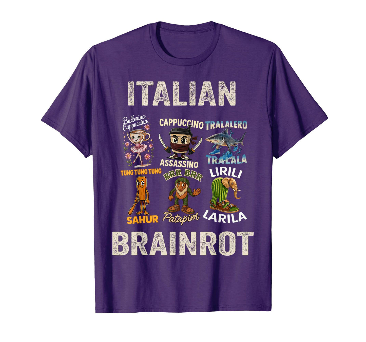 Funny Brain Rot Italian Brainrot T-Shirt