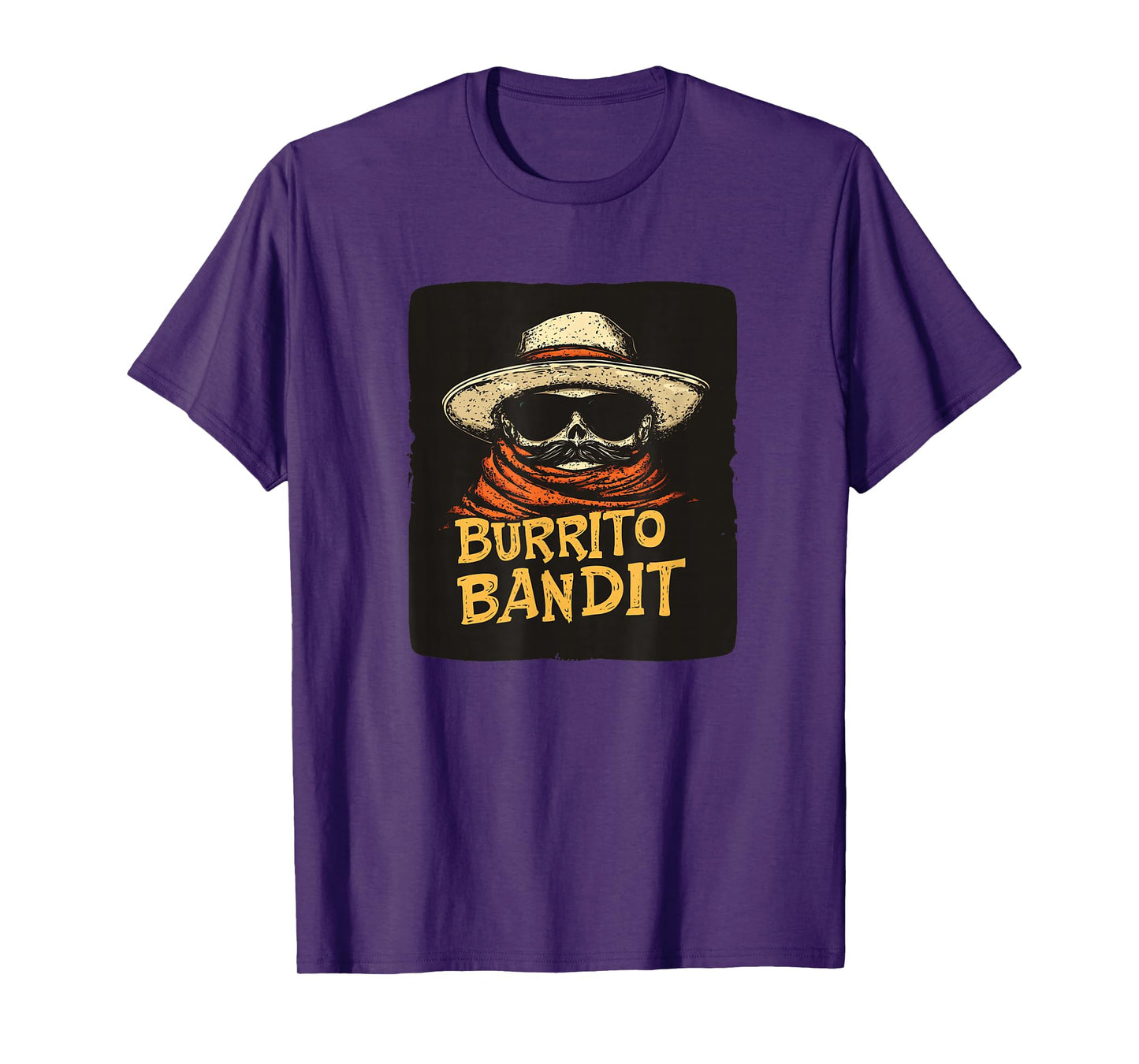 Burrito Bandit with Sunglasses and Sombrero Costume T-Shirt