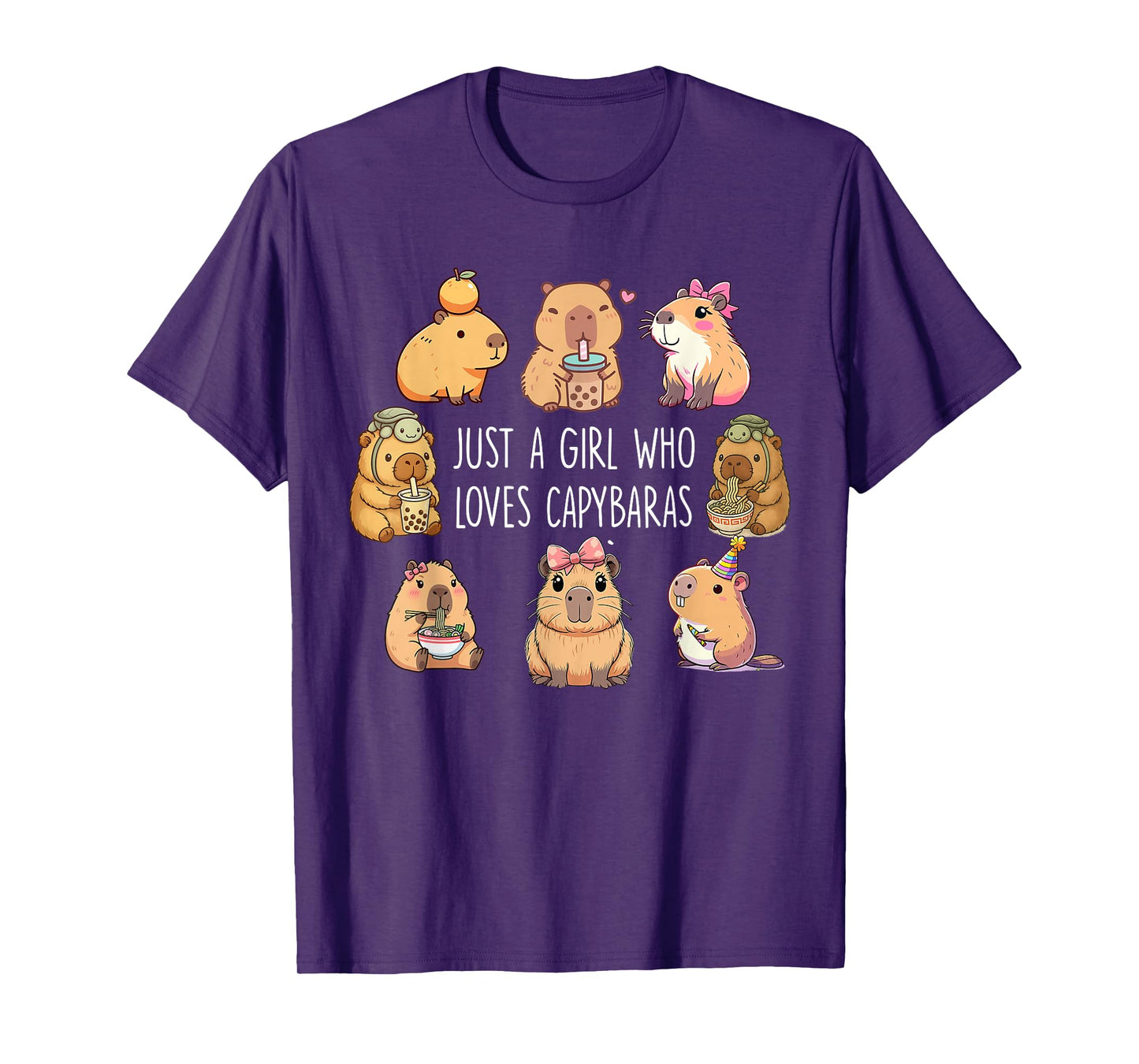 Just A Girl Who Loves Capybaras T-Shirt