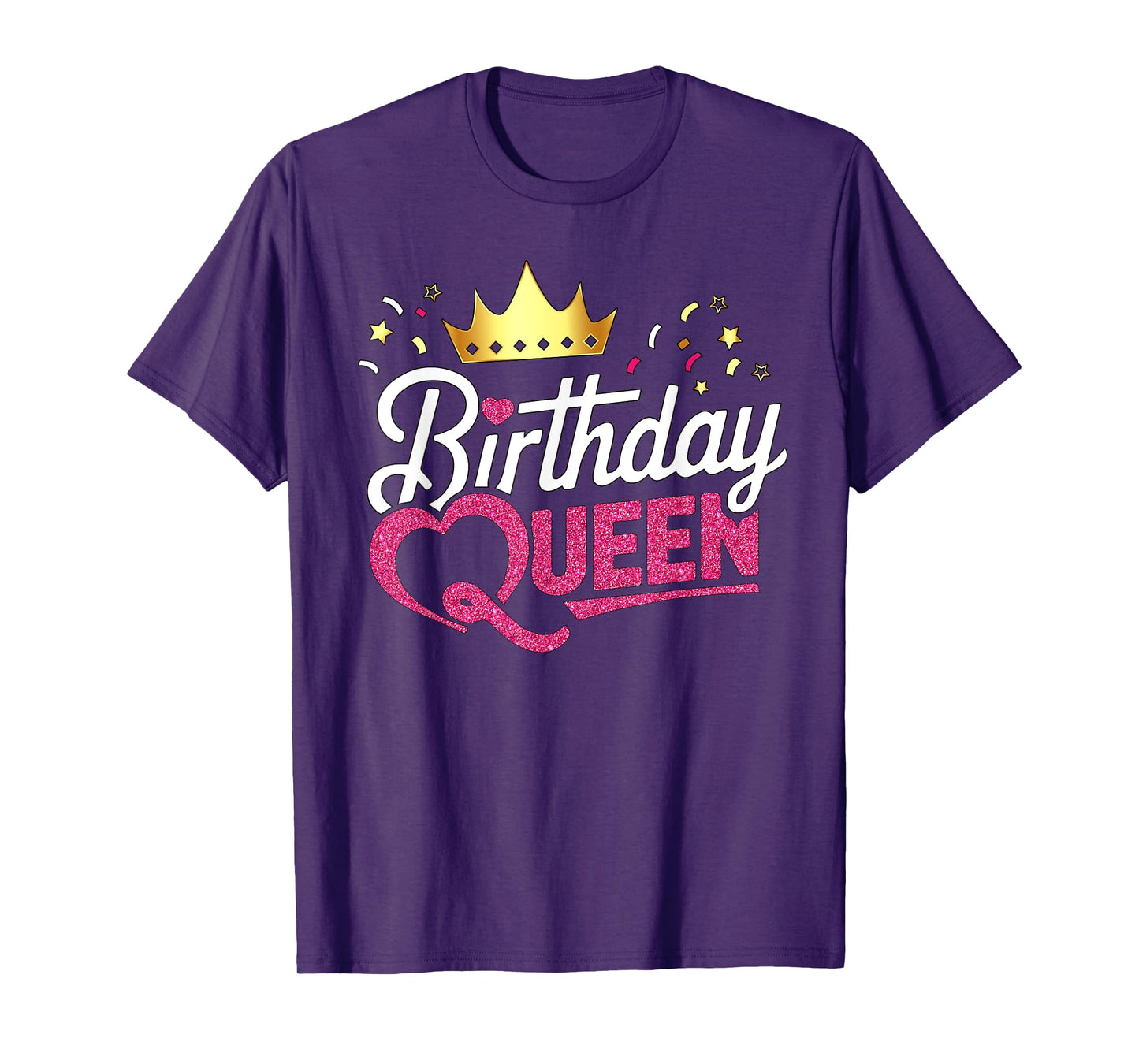 Birthday Queen Crown Graphic Birthday Vibes Birthday Queen T-Shirt