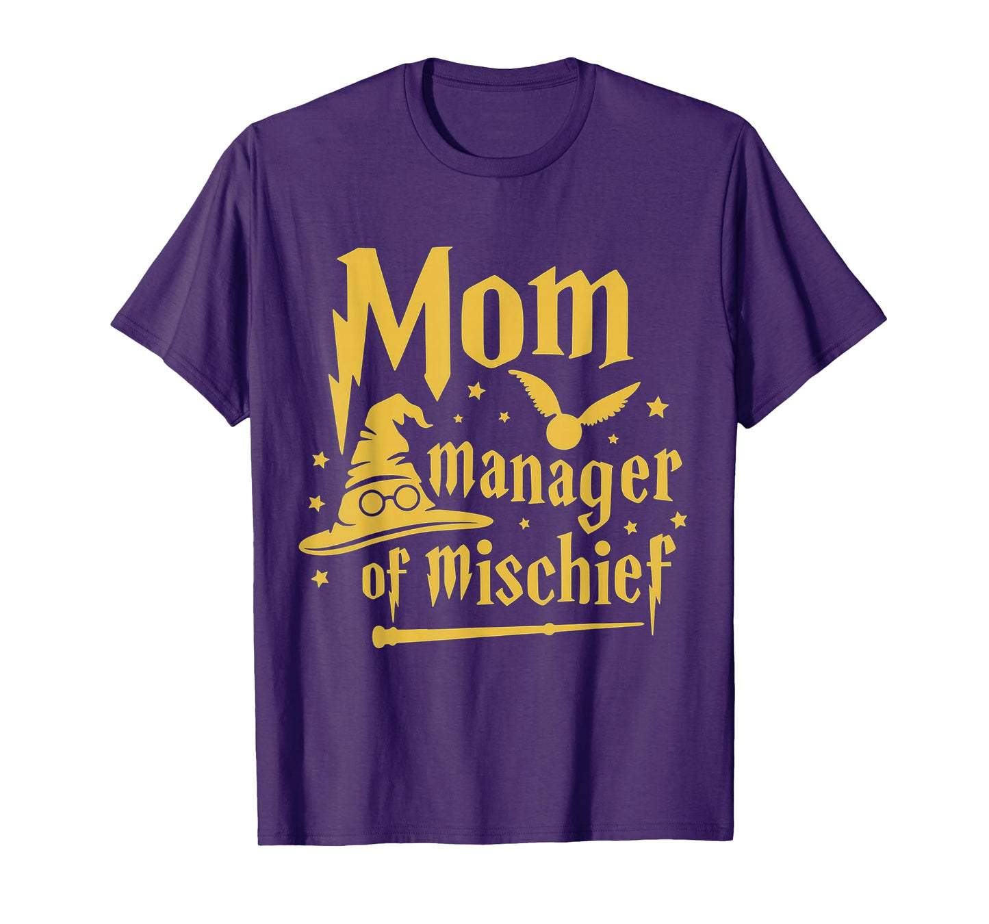 Magical Mom Manager of Mischief Birthday Family Matching T-Shirt