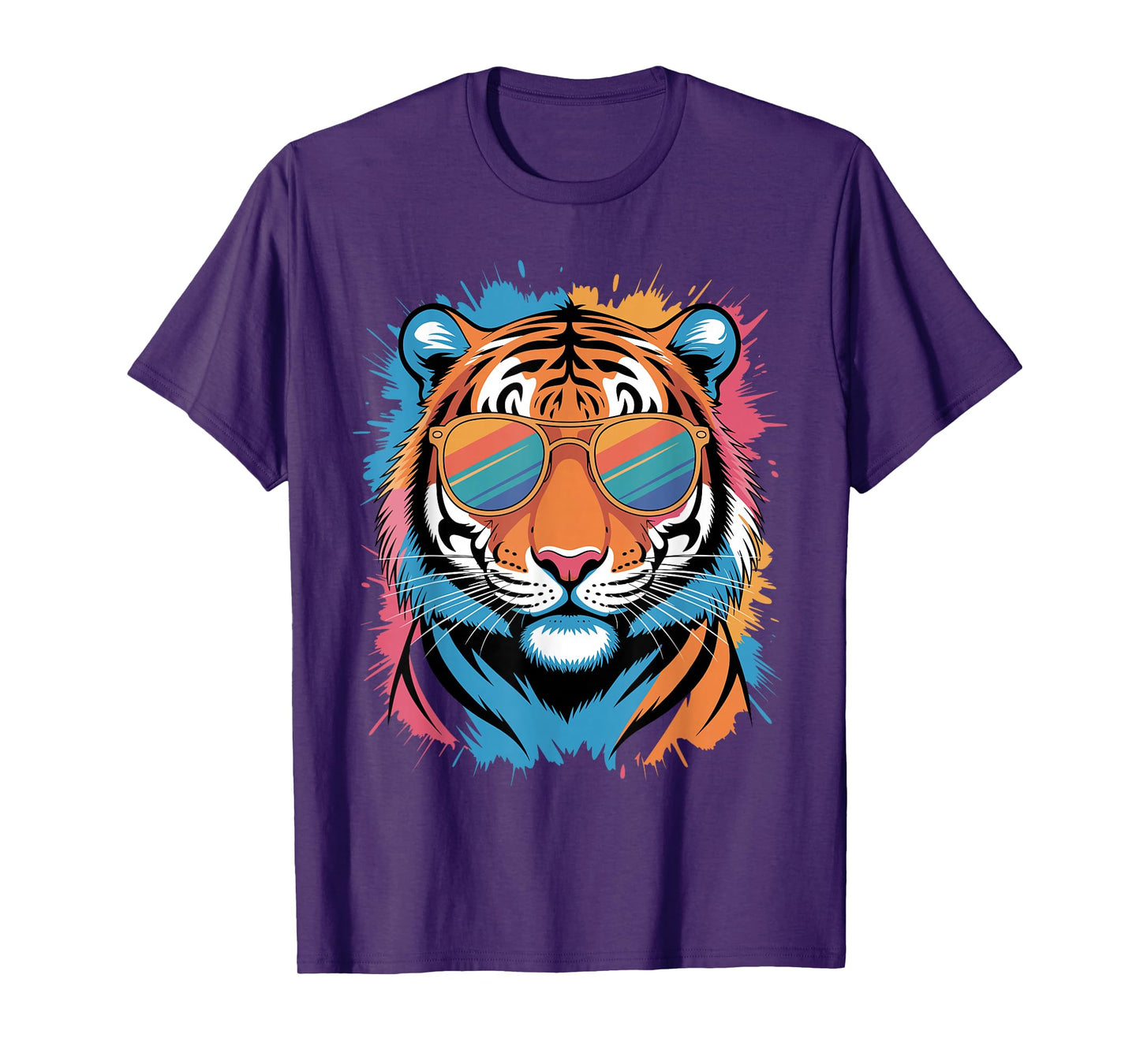 Cool Tiger Costume for Men Women Kids Pattern Tiger Lover T-Shirt