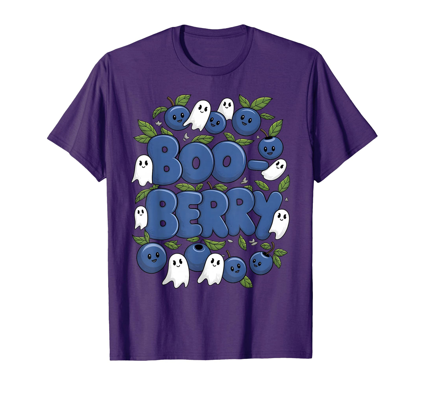 Boo Berry Blueberry Halloween Funny Ghost Costume Boys Girls T-Shirt
