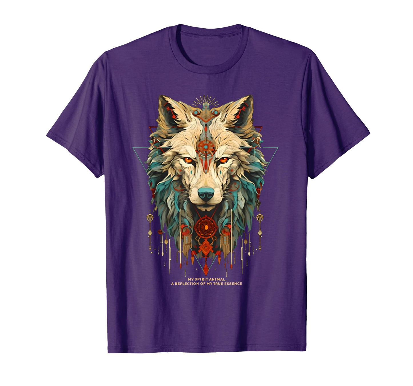 Wolf Spirit Animal Sacred Shaman Native American Clan T-Shirt