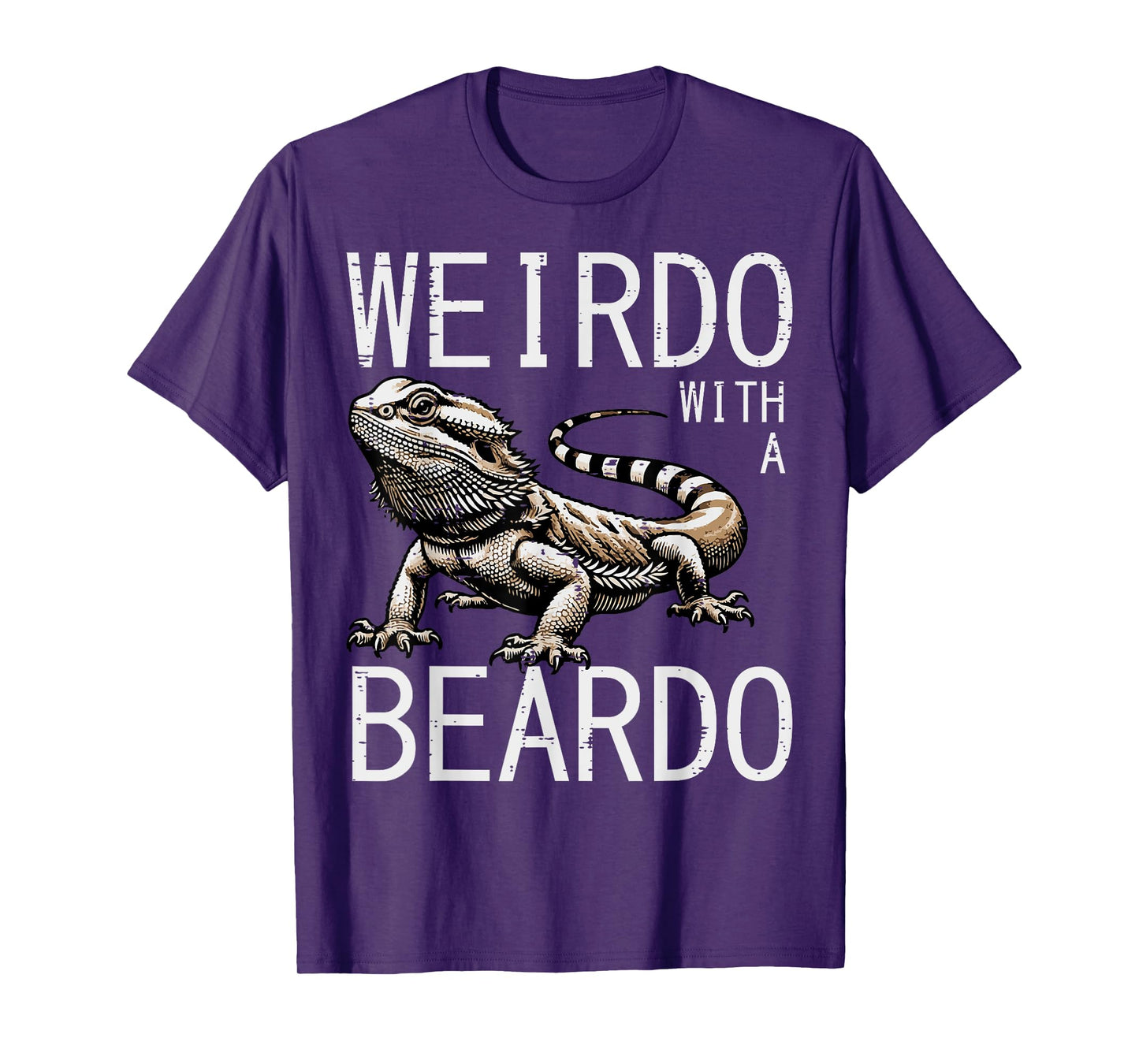Bearded Dragon Weirdo Beardo Funny Beardie Men Women Kids T-Shirt