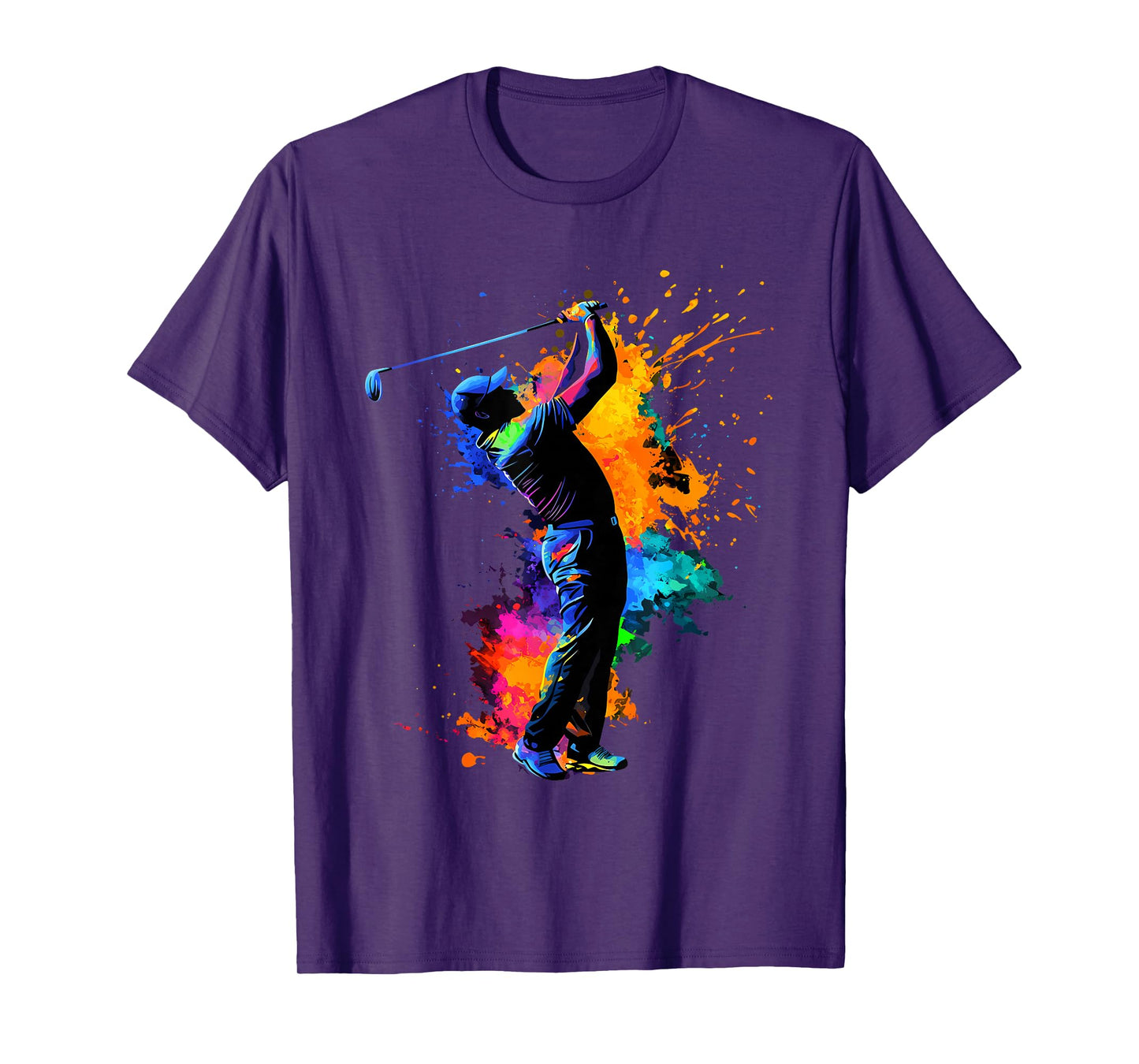 Colorful Golfer Golf Golfing T-Shirt