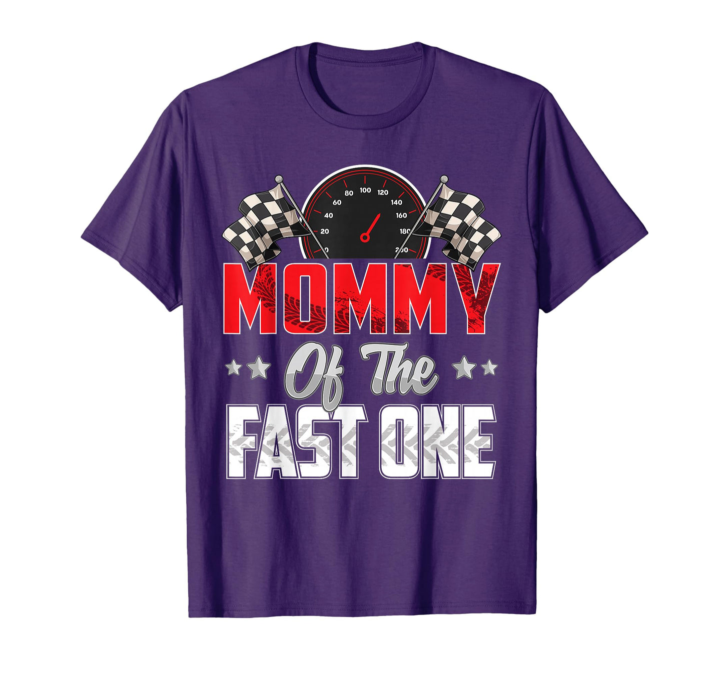 1 year old racing car fast one birthday 1st Family Mommy T-Shirt