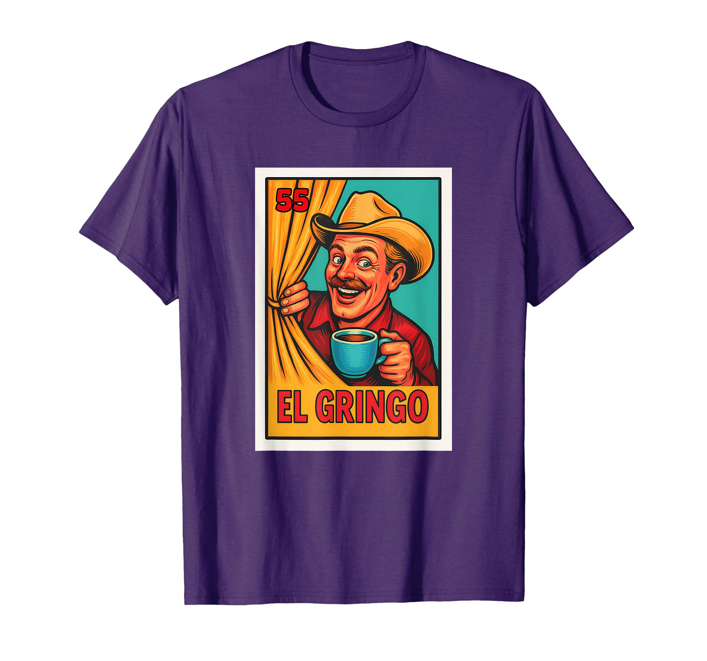 Mexican Lottery Designs Mexican El Gringo Parody Lottery T-Shirt