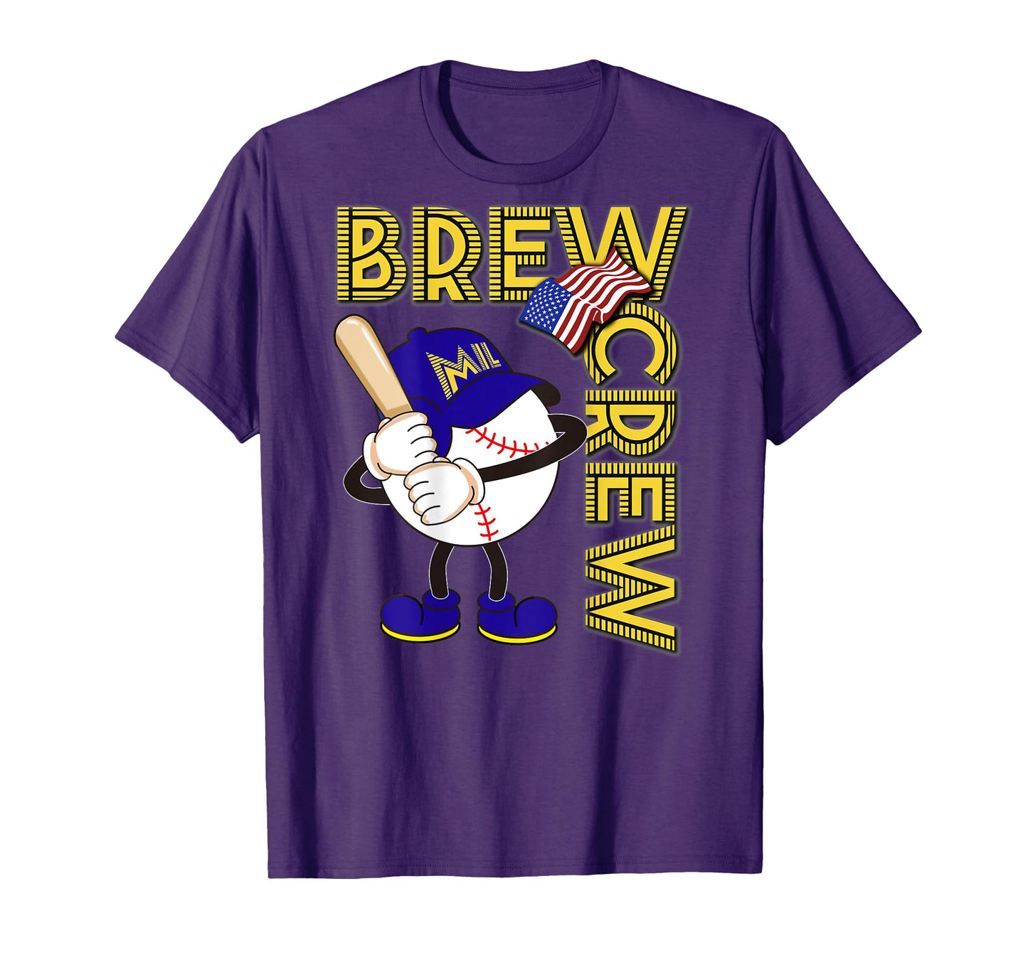 Brew Crew_Sausage Race_003_Back Printed T-Shirt