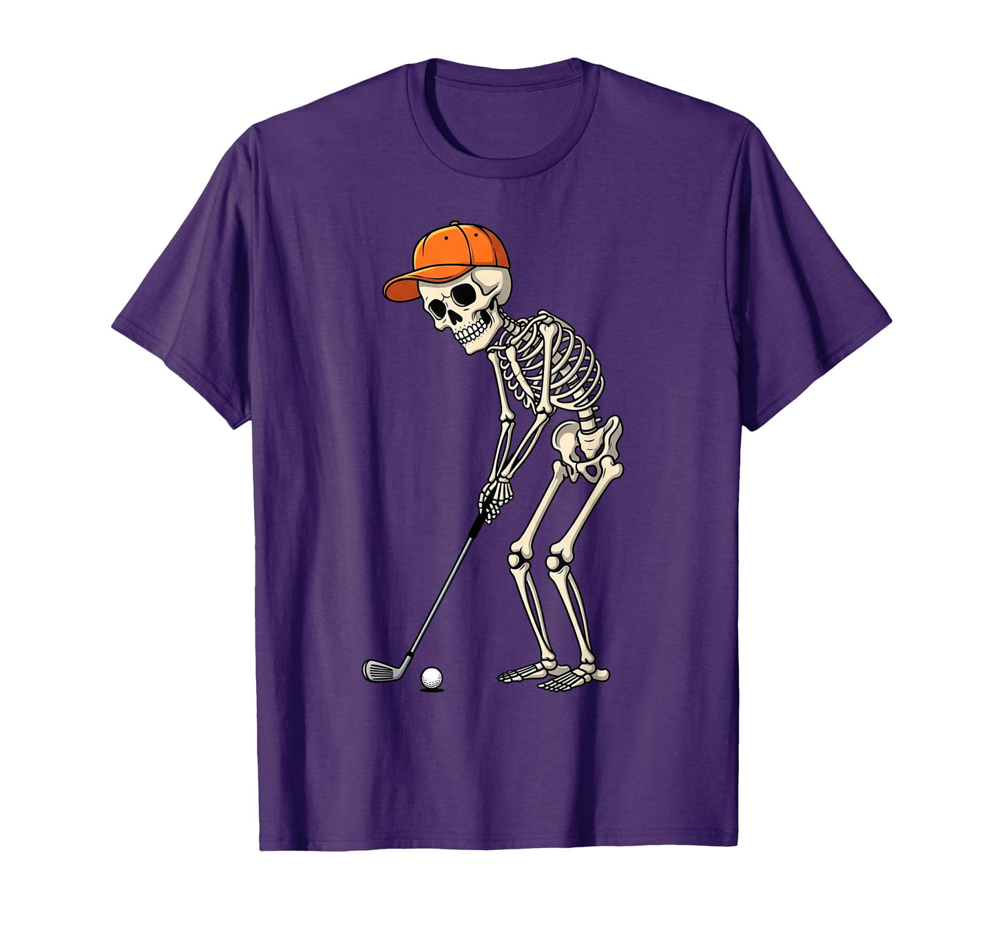 Skeleton Golf Halloween Costume Gifts for Men Women Kids T-Shirt