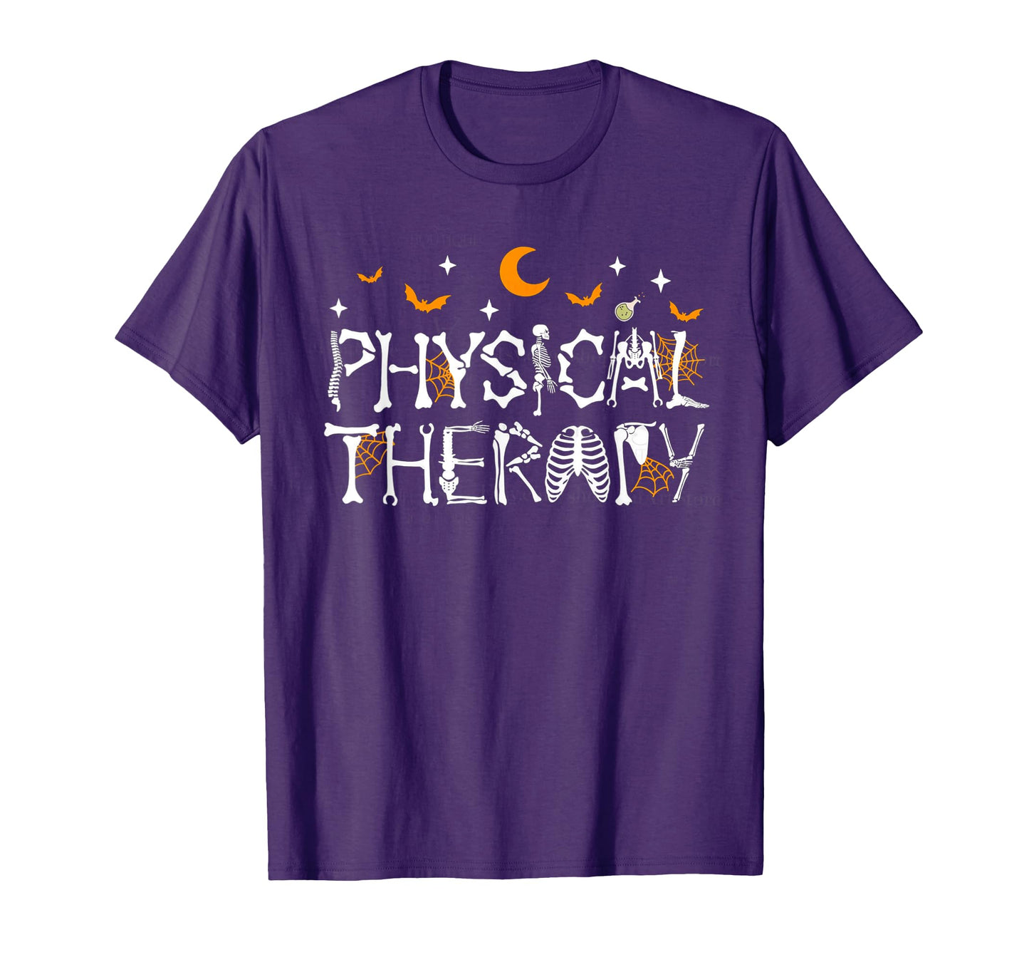 Halloween Physical Therapy Skeleton Pediatric PT PTA DPT T-Shirt