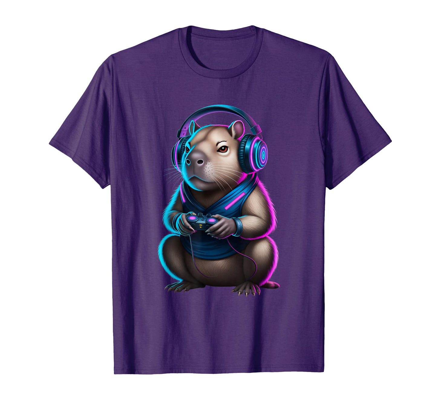 Funny Capybara Video Games Capybara Meme T-Shirt