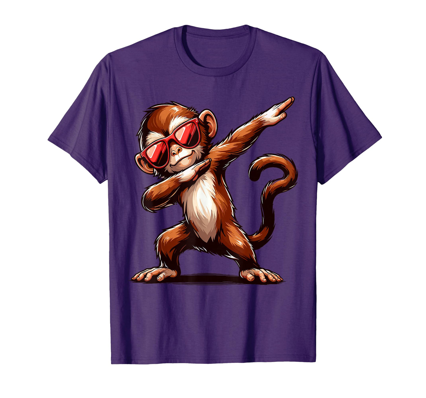 Dabbing Monkey with Sunglasses Monkey Animal T-Shirt