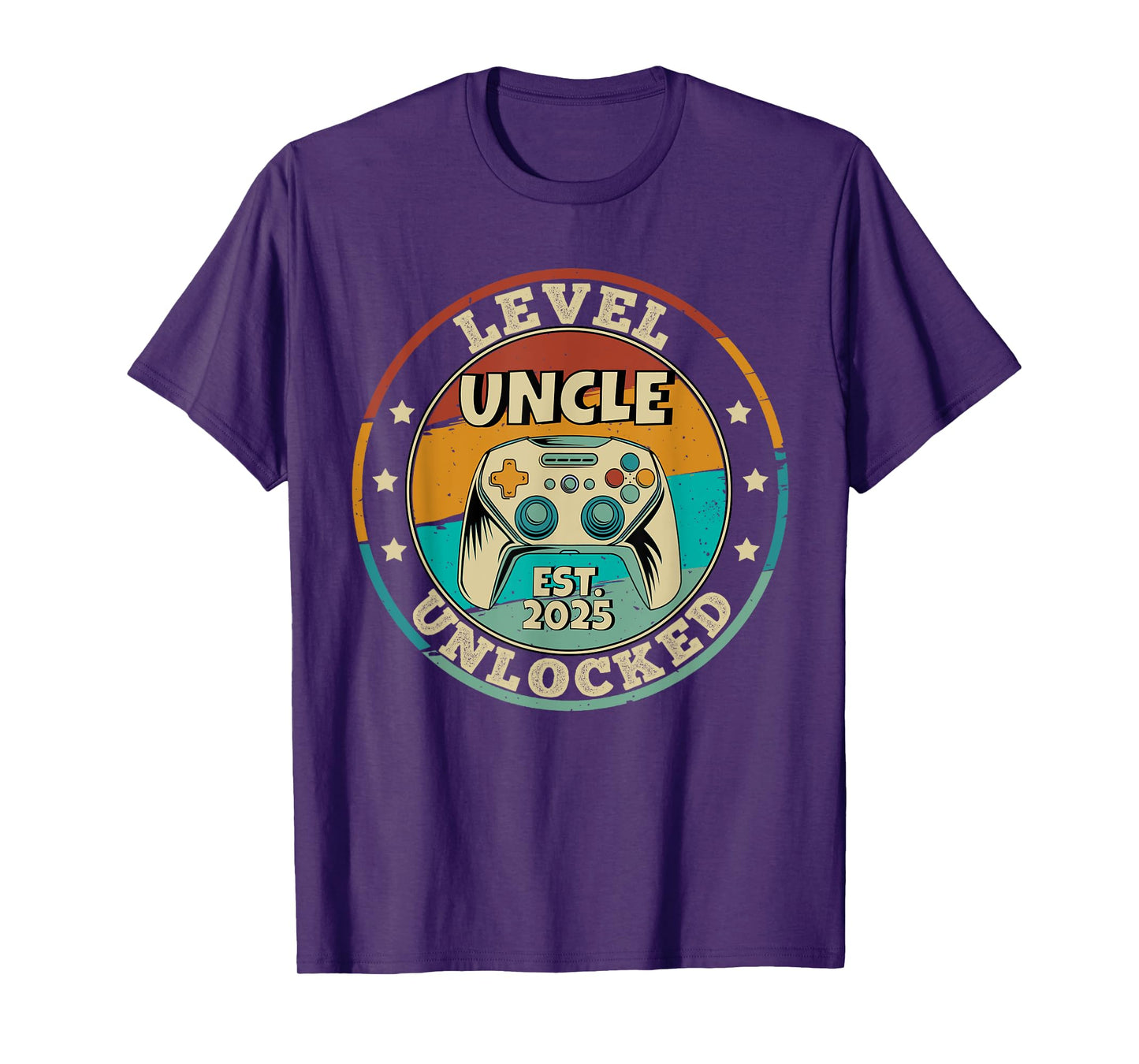 Uncle Level Unlocked 2025 Leveling Up Leveled Up To Uncle T-Shirt
