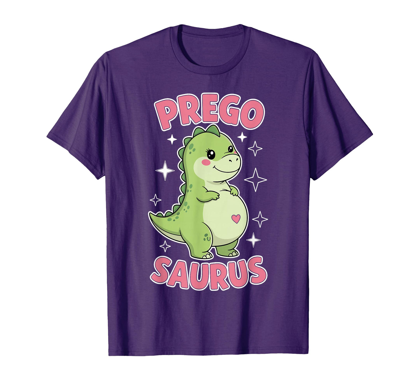 Pregosaurus Cute Retro Mommy Dinosaur Pregnancy Announcement T-Shirt