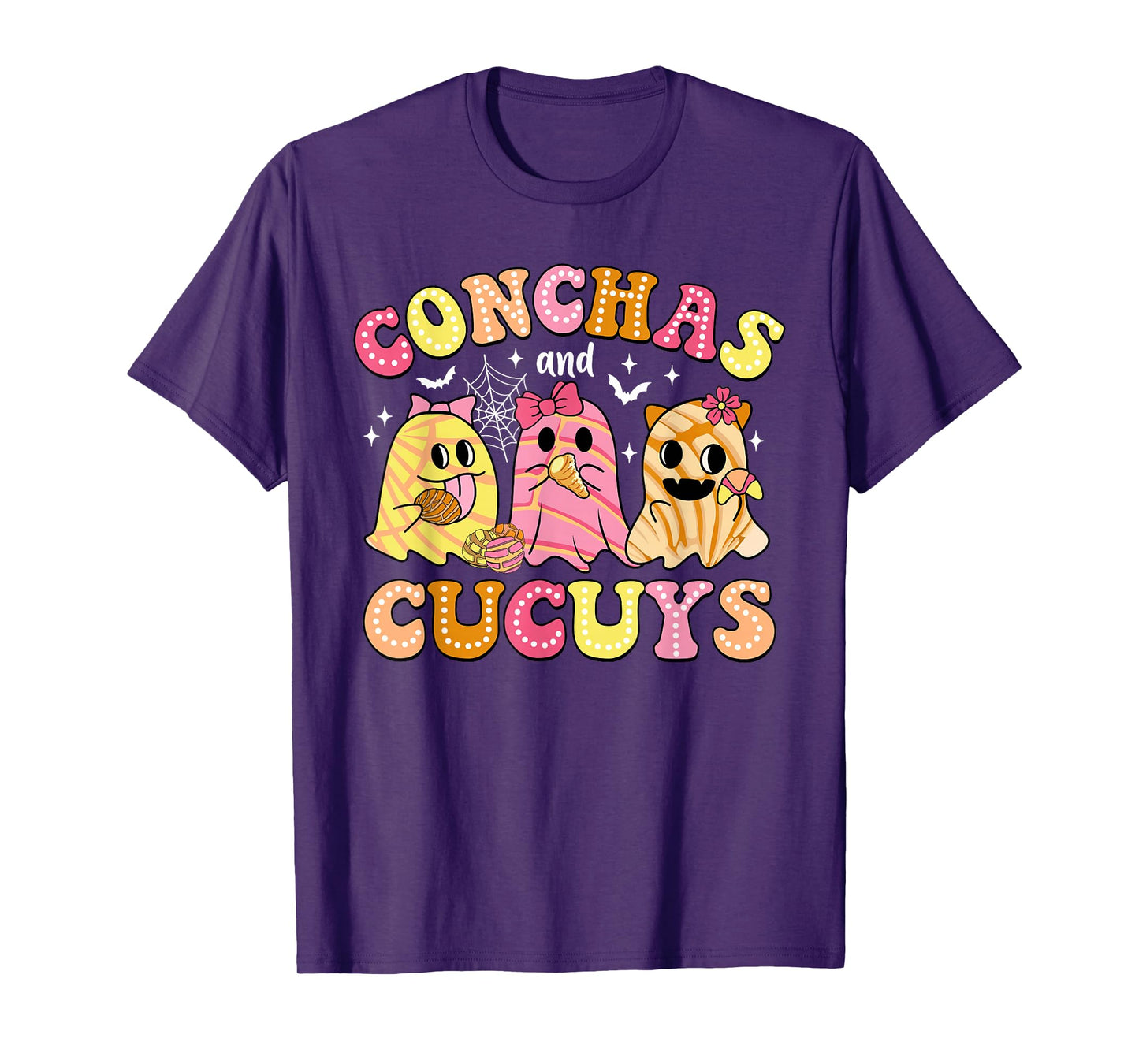 Conchas And Cucuys Ghost Mexican Spanish Halloween T-Shirt