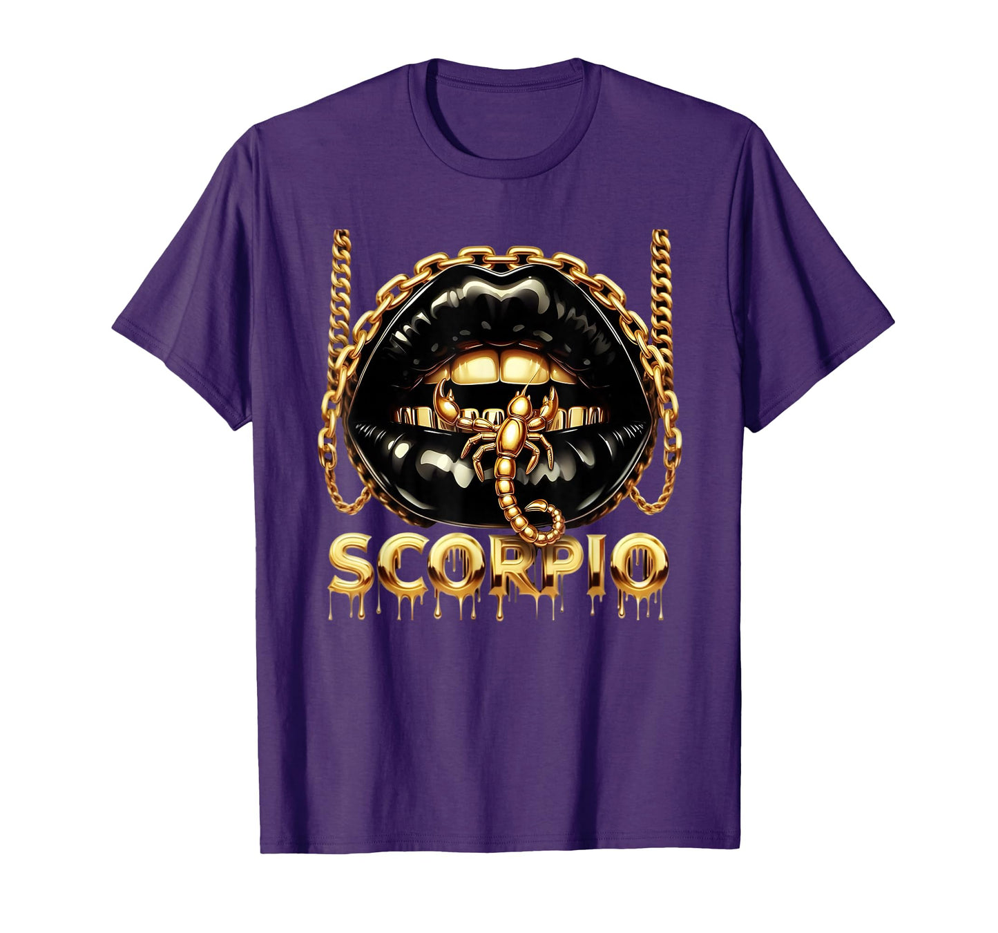 Scorpio Zodiac Horoscope Scorpion Lips for Women T-Shirt