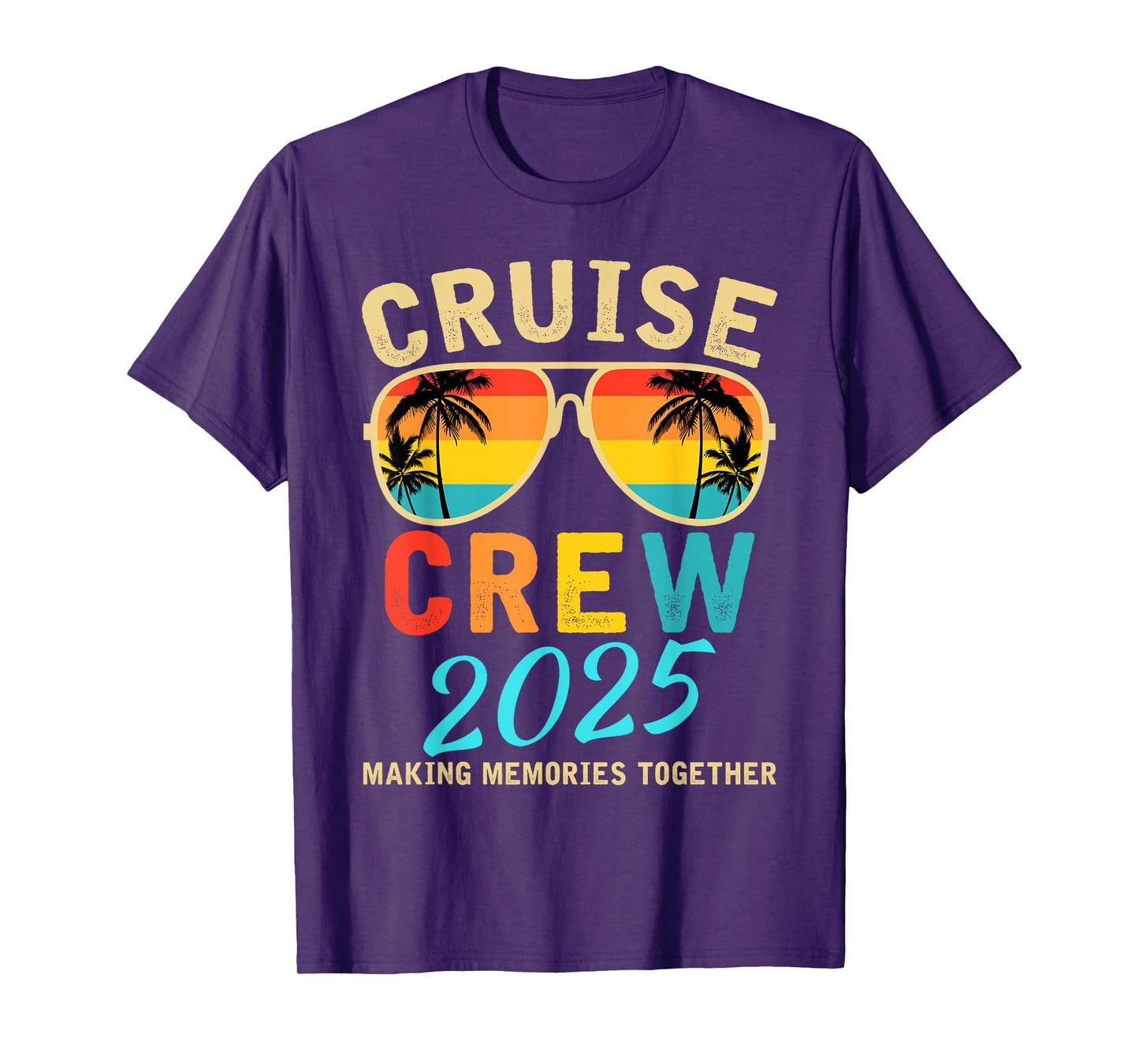 Cruise Crew 2025 Summer Vacation Trip Funny Matching Group T-Shirt