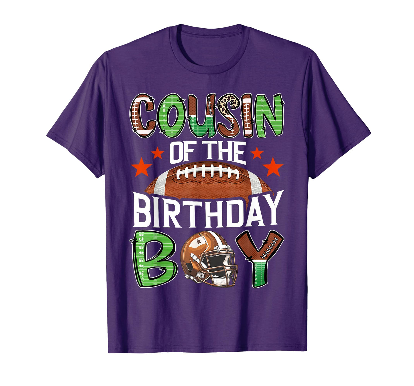 Cousin Of The Birthday Boy Game Day Football T-Shirt