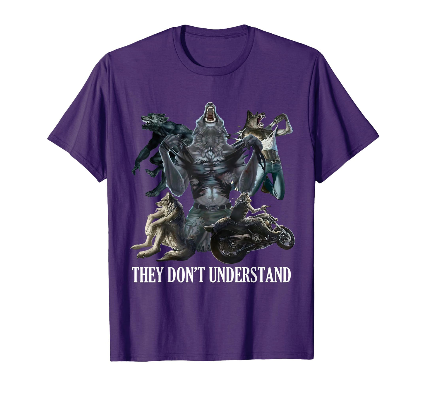 They Don’t Understand Alpha Wolf - Unhinged Sigma Wolf Meme T-Shirt
