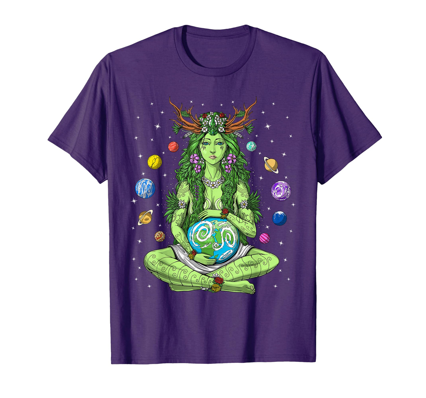 Gaia Greek Goddess Pagan Mother Earth Hippie Nature Witchy T-Shirt