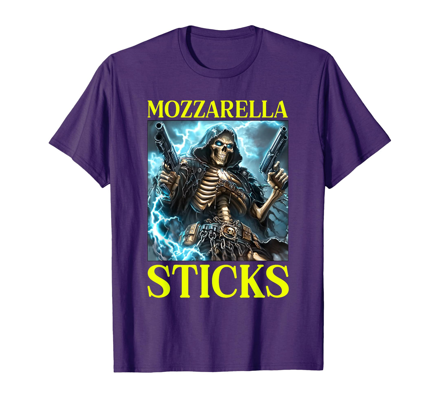 Hard Skeleton Meme Mozzarella Sticks T-Shirt