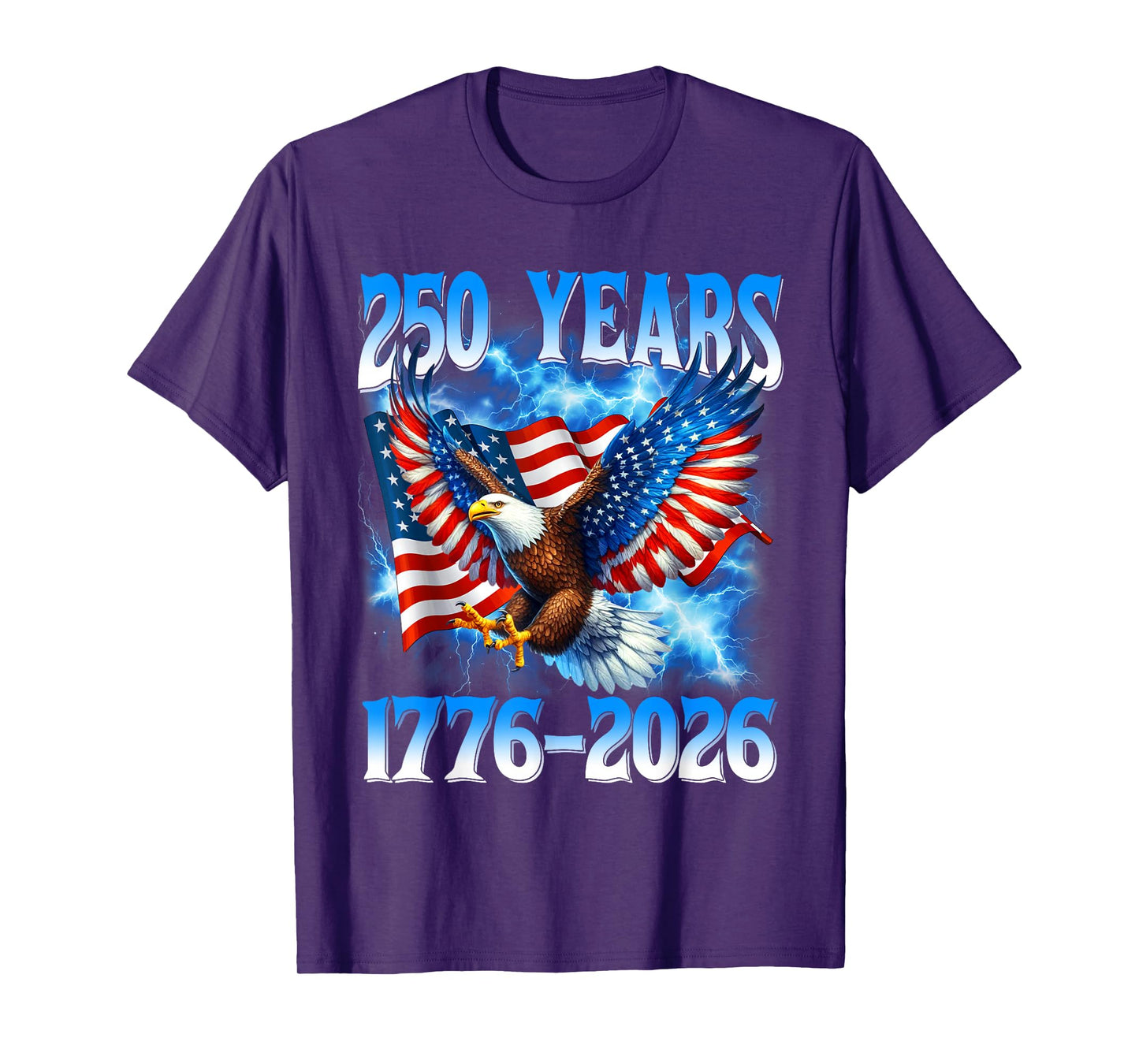 American Flag Eagle Shirt 250 Years 1776-2026 250th Birthday T-Shirt