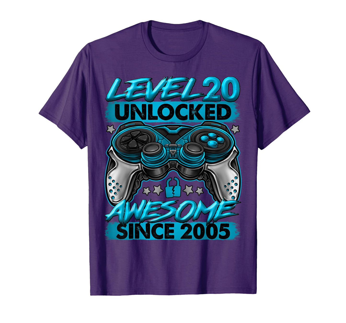 Level 20 Unlocked 20 Year Old Gifts Boys 20th Birthday Boy T-Shirt
