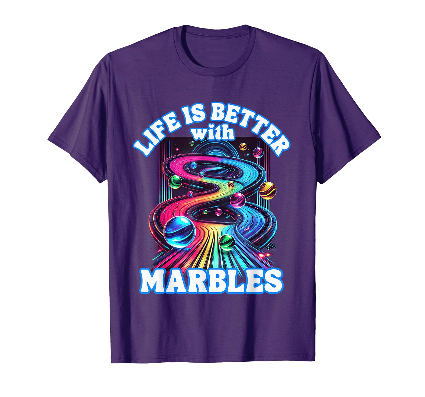 Marble Racing Track marble Race Game Playing Marbles Expert T-Shirt