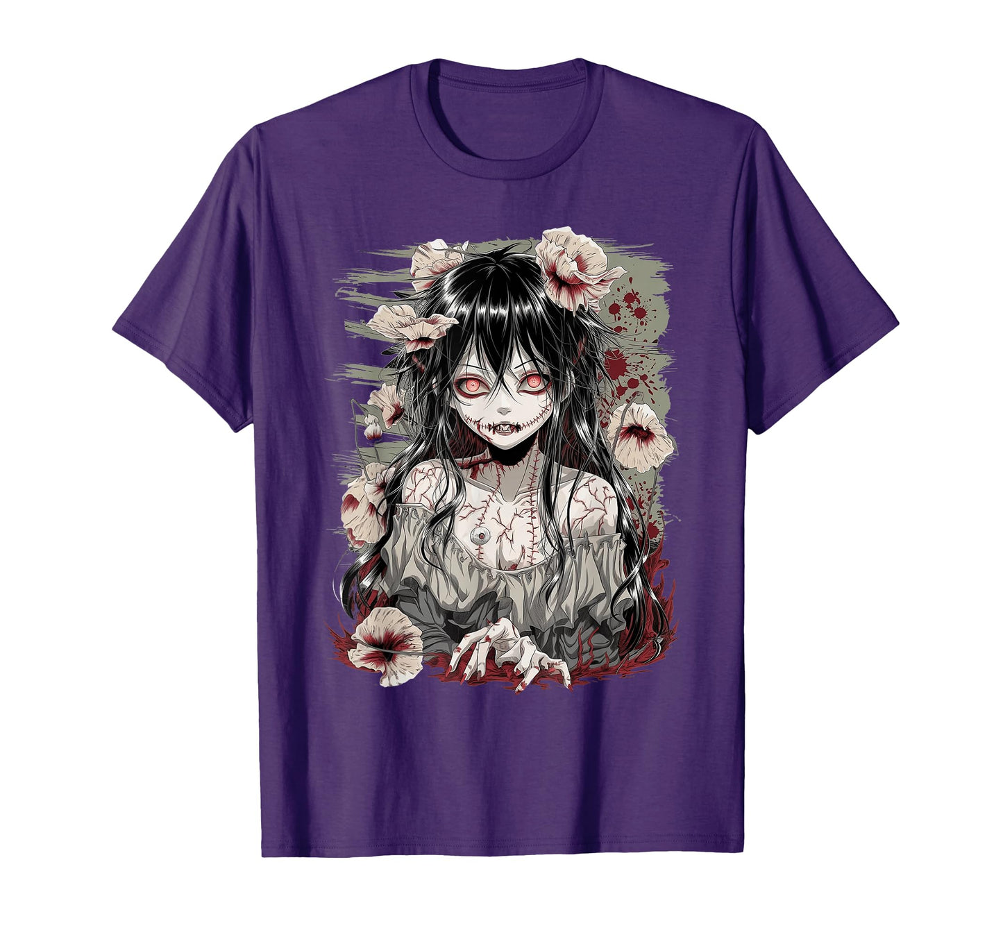 Horror Anime Girl Manga Creepy Japanese Kawaii Aesthetic T-Shirt