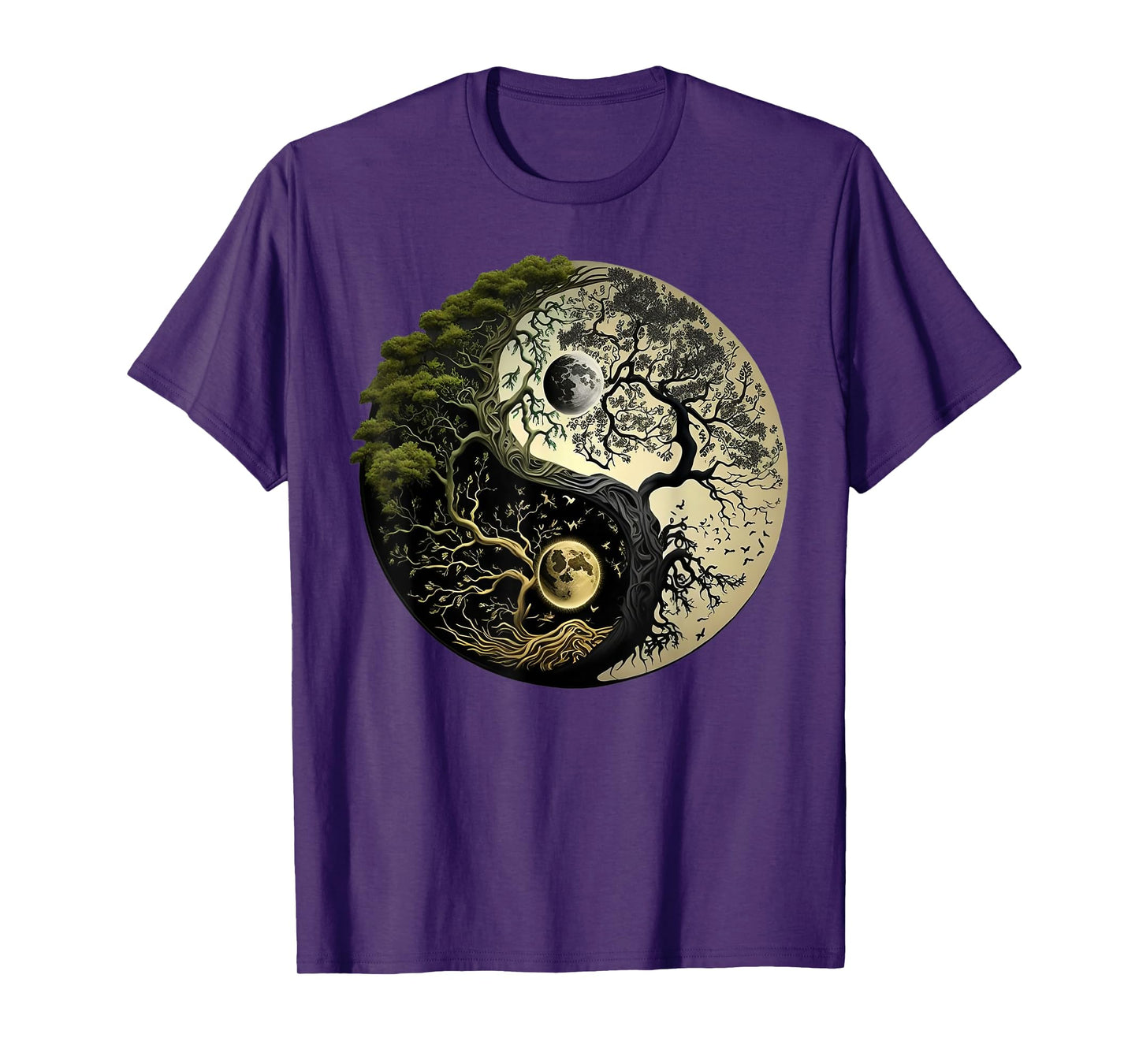Yin Yang Tree of Life Funny T-Shirt