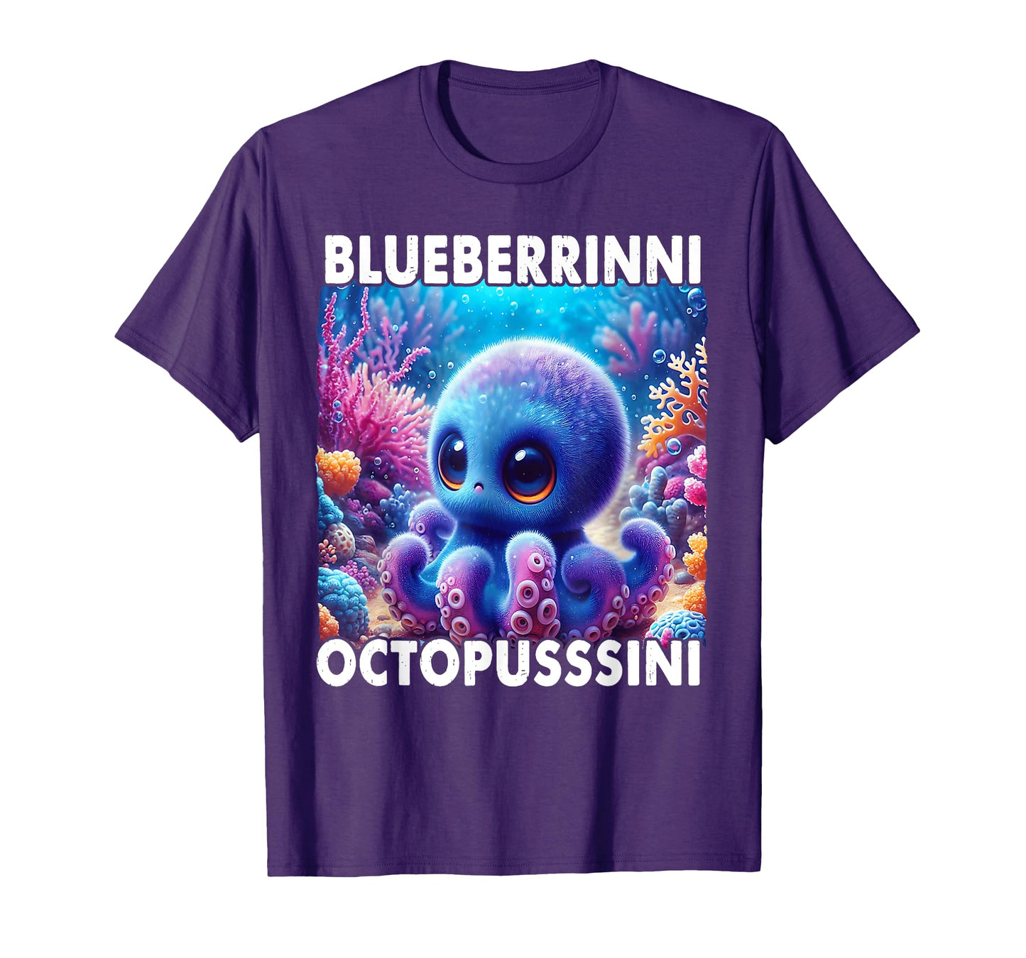 Blueberrinni Octopussini - Italian Brainrot Meme T-Shirt