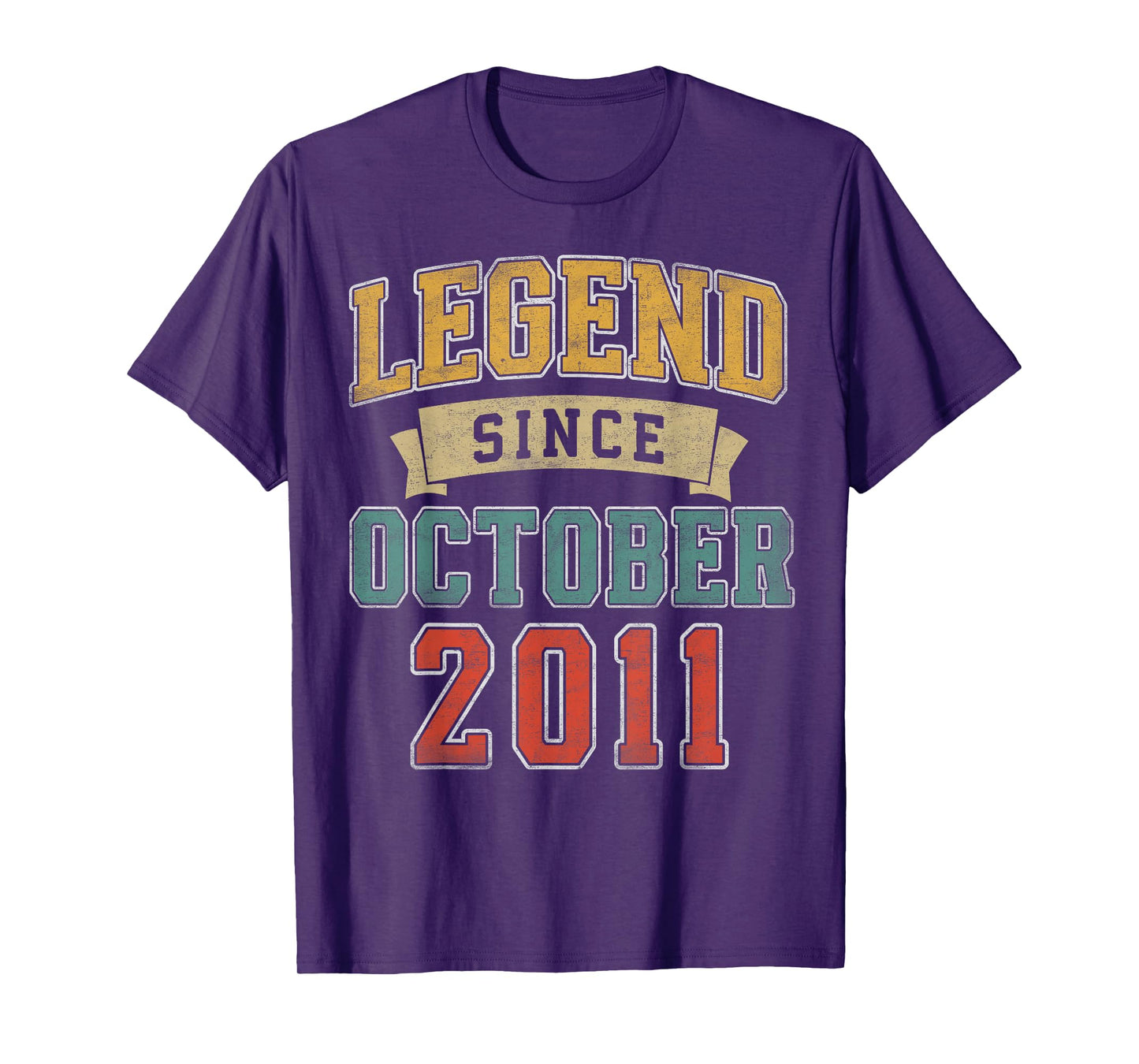 Legend October 2011 14th Birthday Boy Girl 14 Year Old T-Shirt