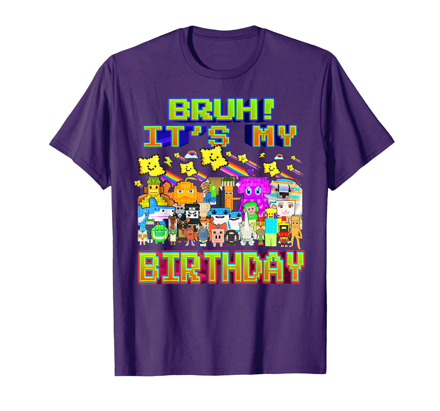Bruh It's My Birthday Funny Brainrot for Boys Kids Teens T-Shirt