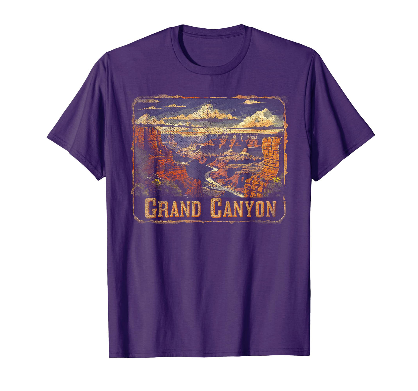 Grand Canyon - US National Park Vintage Men Women Kids Retro T-Shirt