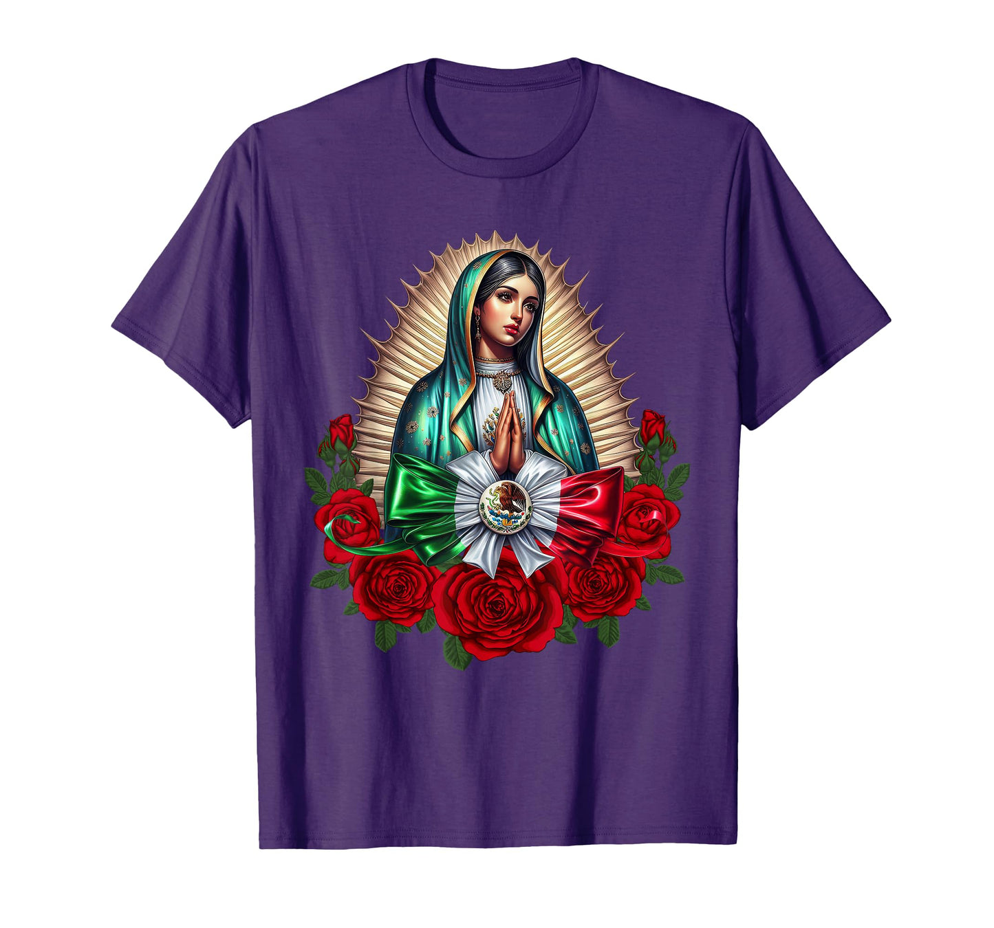 Virgen de Guadalupe Our Lady of Guadalupe Catholic Women T-Shirt