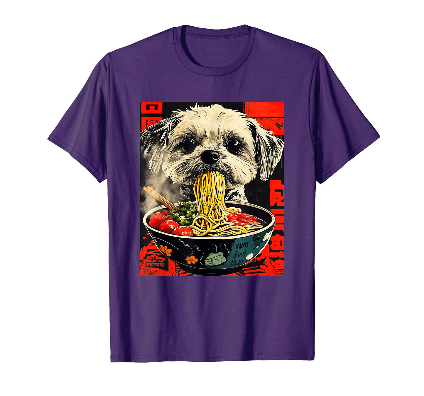 Funny Shih Tzu Ramen Japanese Kawaii Shih Tzu T-Shirt