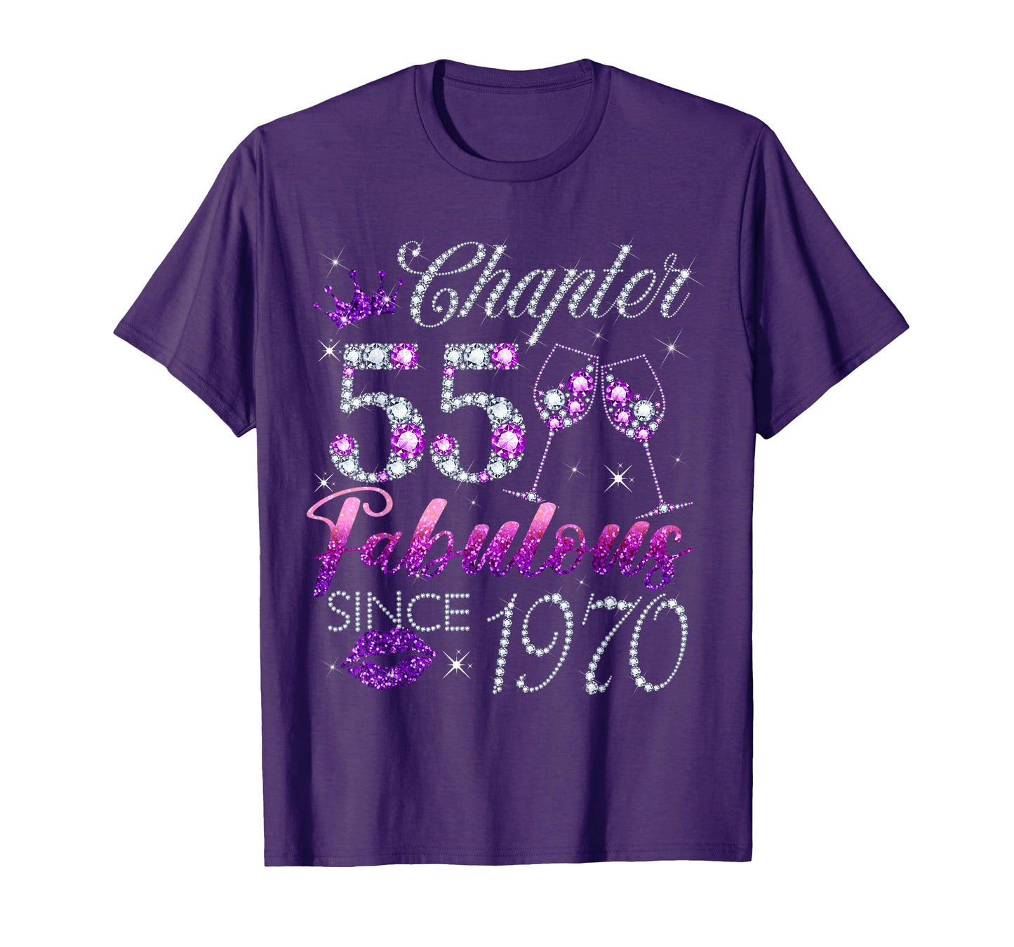 Chapter 55 Fabulous Since 1970 55 Years Old Women Lady T-Shirt