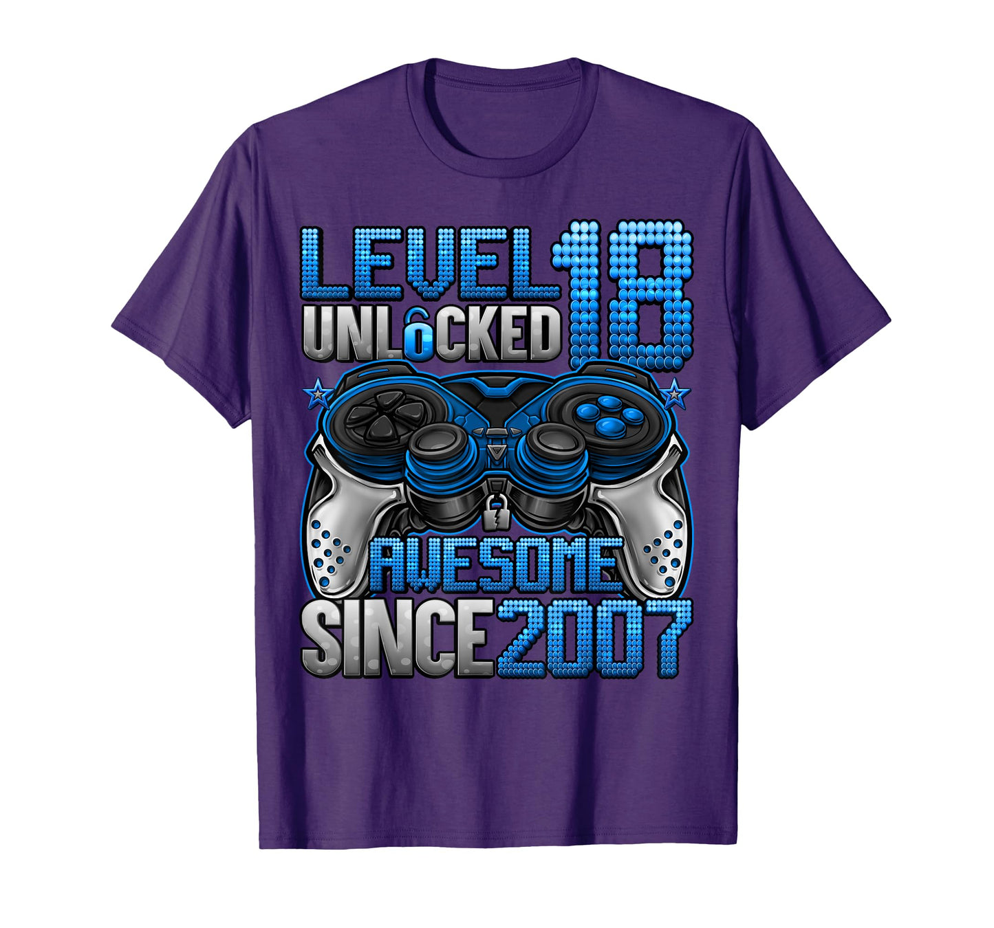 Level 18 Unlocked 18 Year Old Gifts Boys 18th Birthday Boy T-Shirt